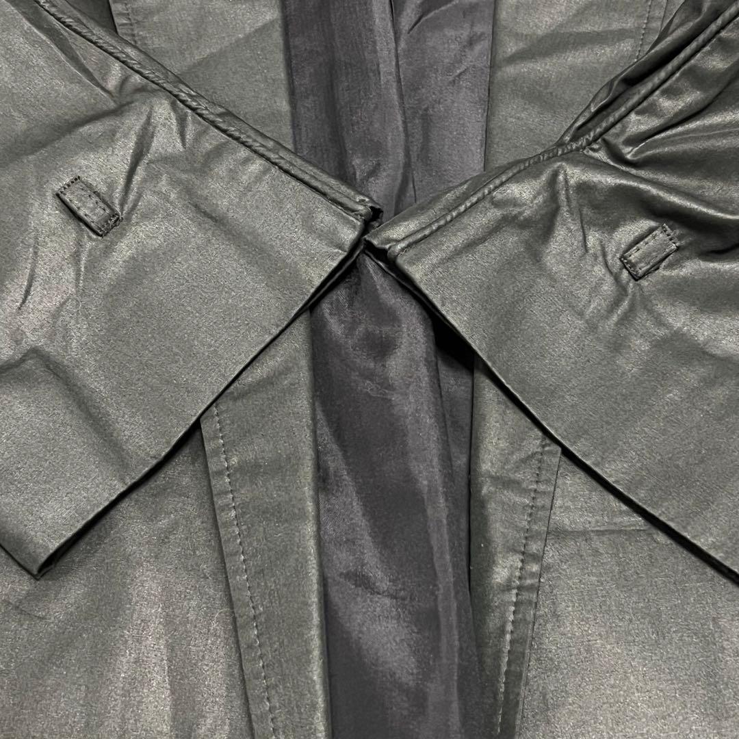 70s Aquascutum（アクアスキュータム）ガウンコート/ブラック/英国製