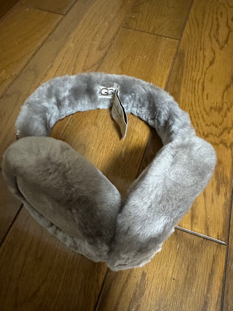 UGG グレー ファー イヤーマフ O/S