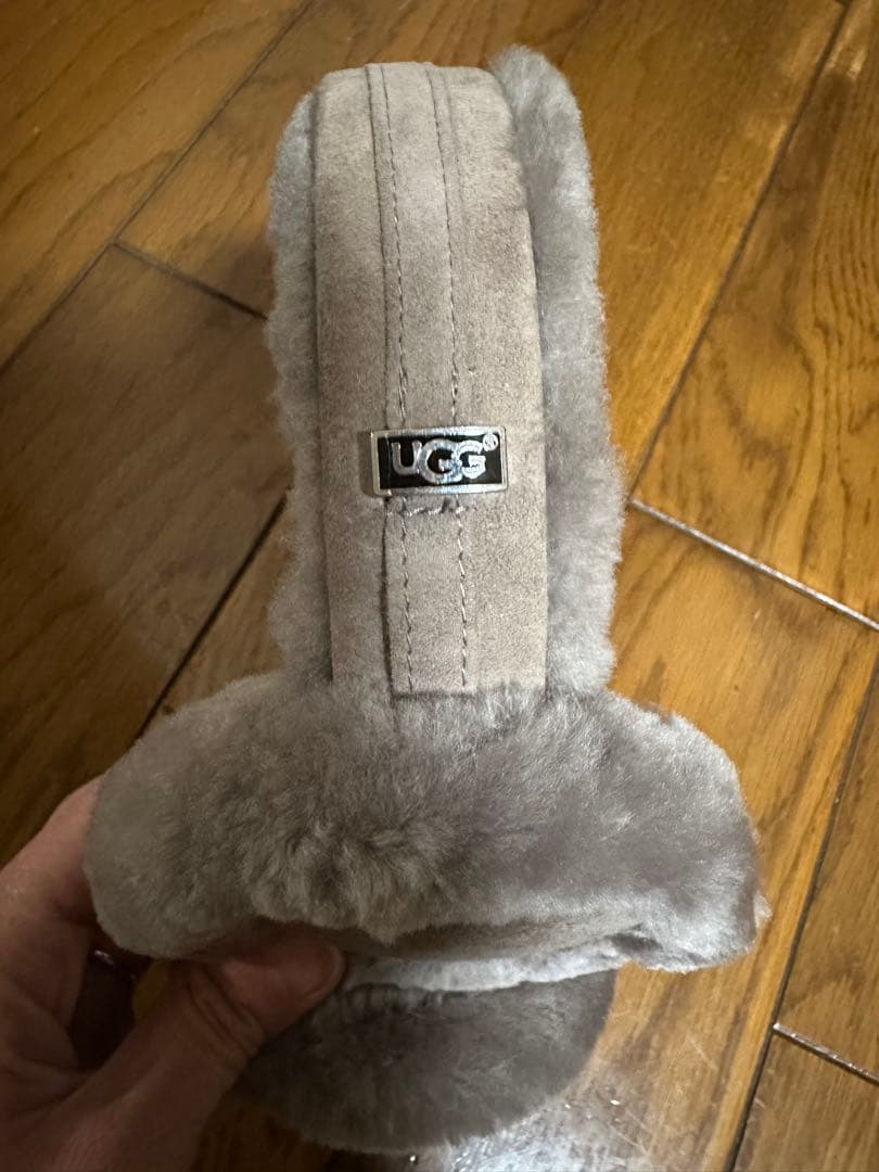 UGG グレー ファー イヤーマフ O/S