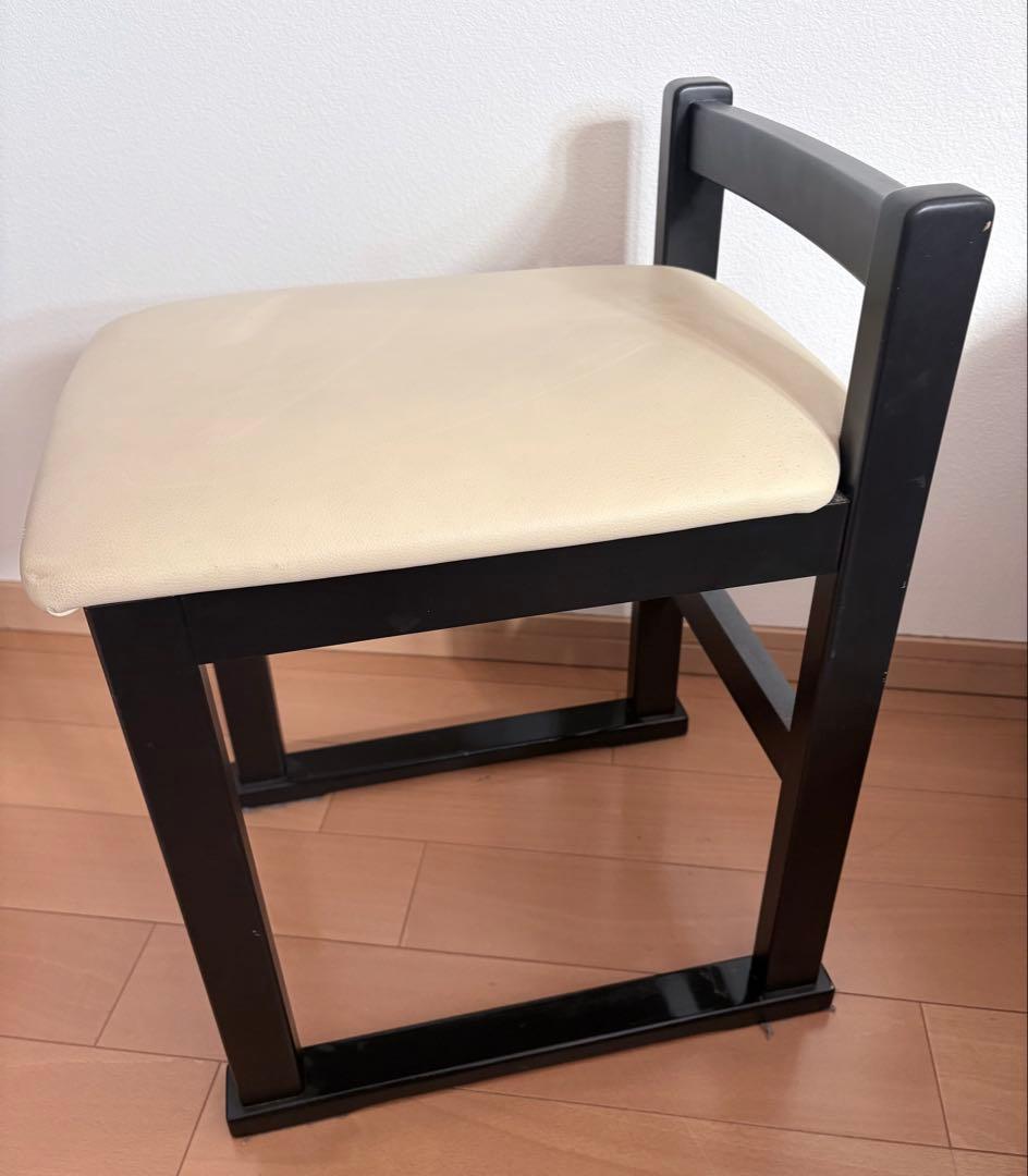 ダークブラウン ドレッサー・鏡台 引き出し付き 板文家具 ドレッサー