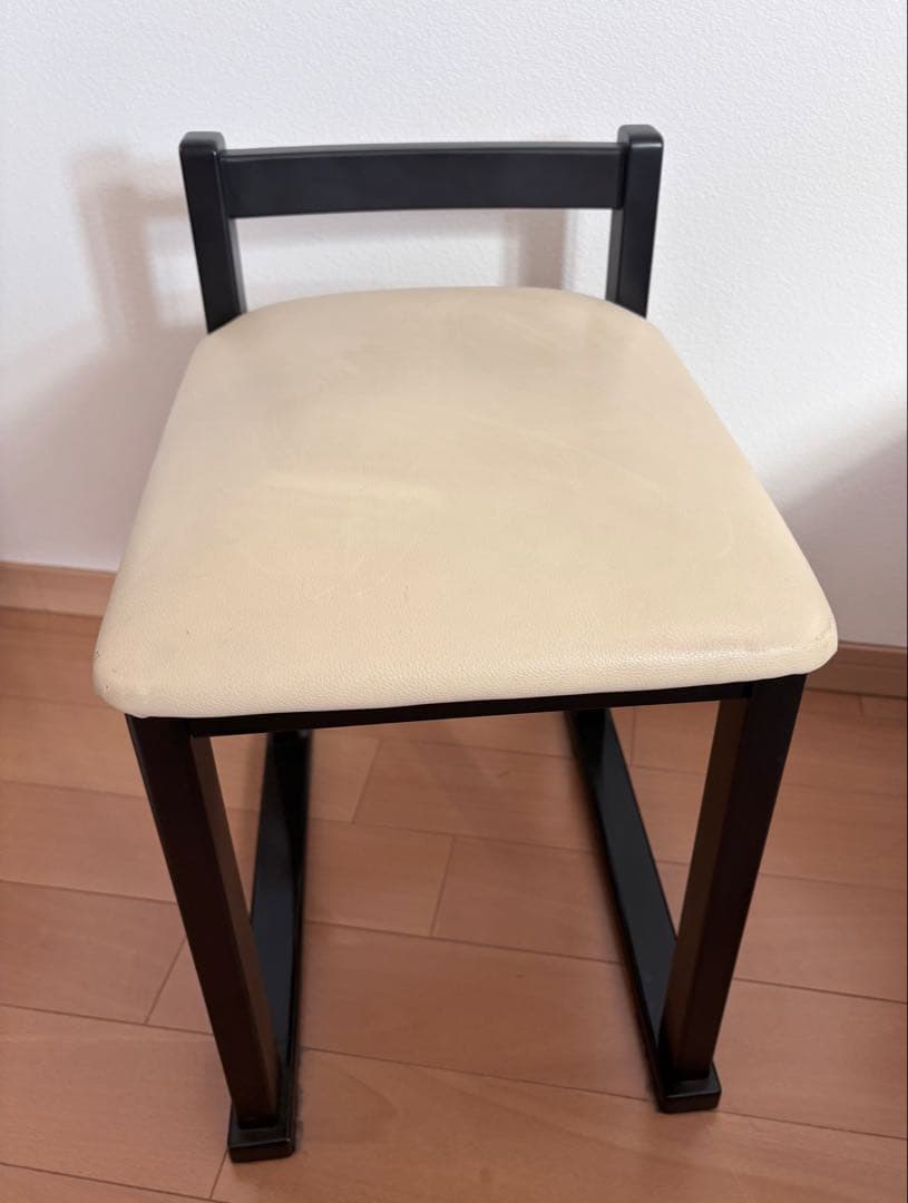 ダークブラウン ドレッサー・鏡台 引き出し付き 板文家具 ドレッサー