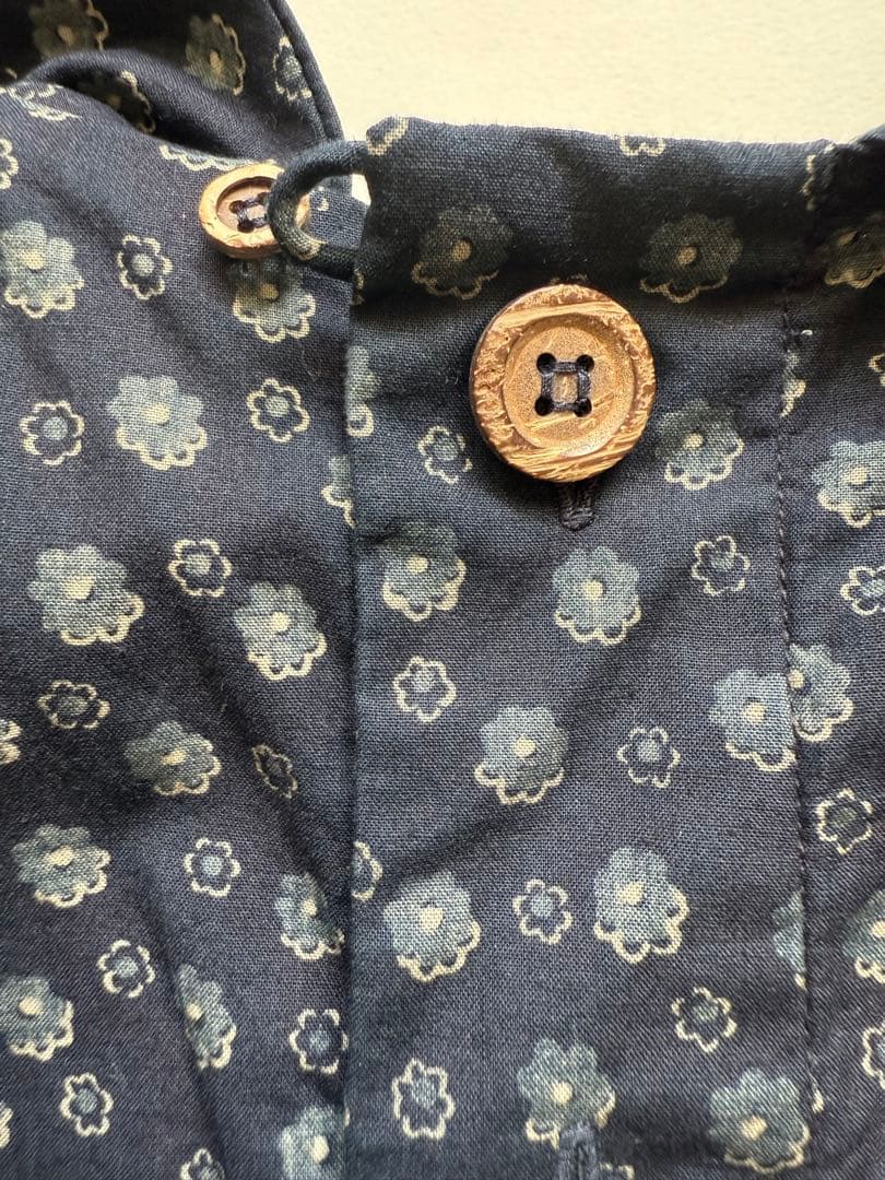 お値下げ！45R もこもこ花プリントのドレス 未使用