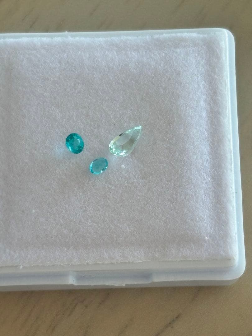 パライバトルマリン ルース 3兄弟