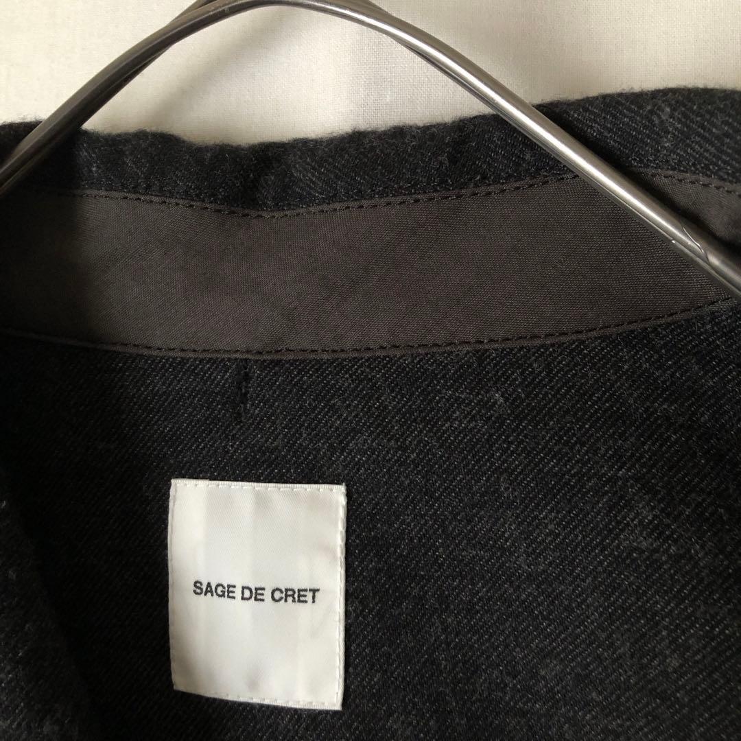 美品【春物】SAGE DE CRET サージュデクレ ダークグレー ジャケット