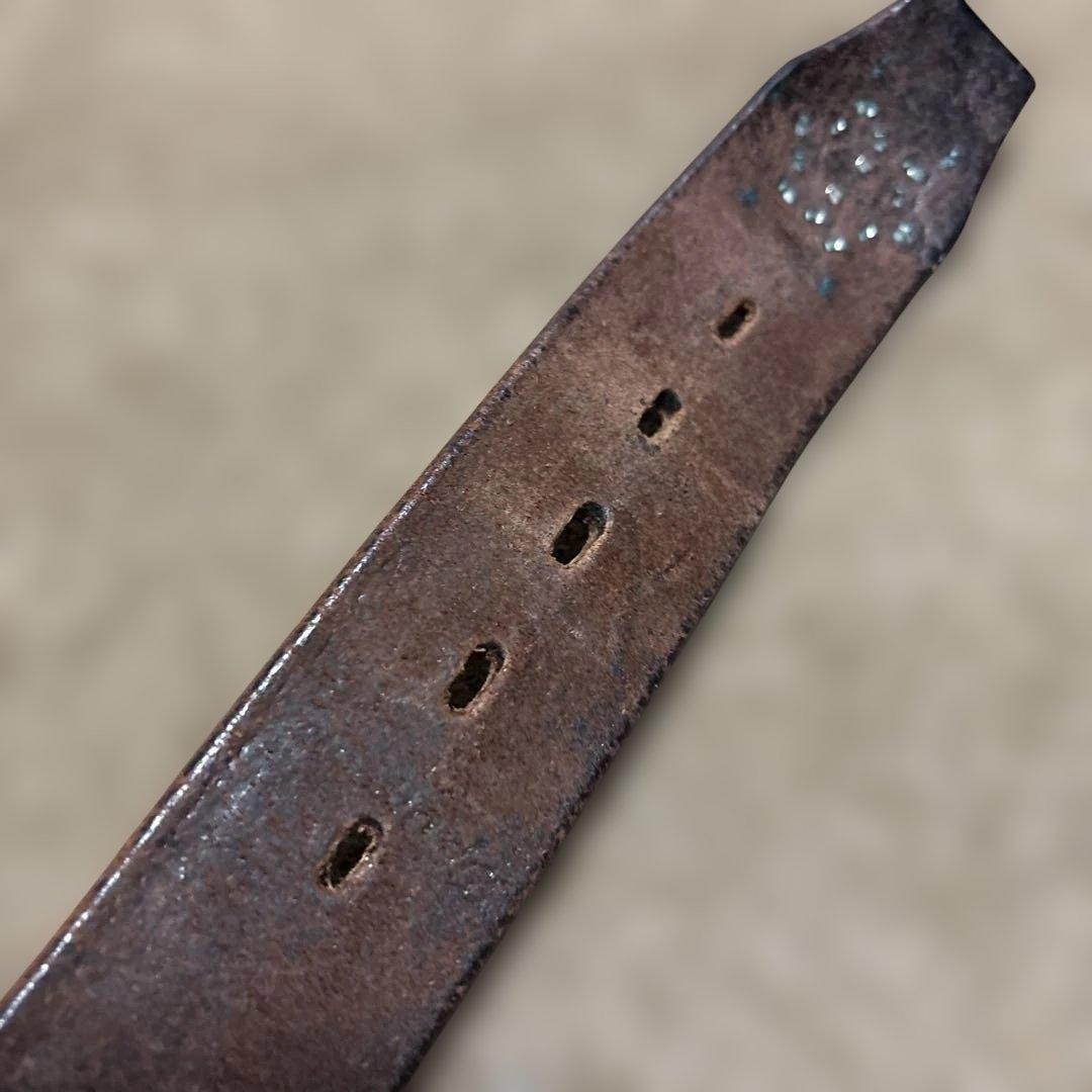 34inch ピーナッツ HTC レザースタッズベルト