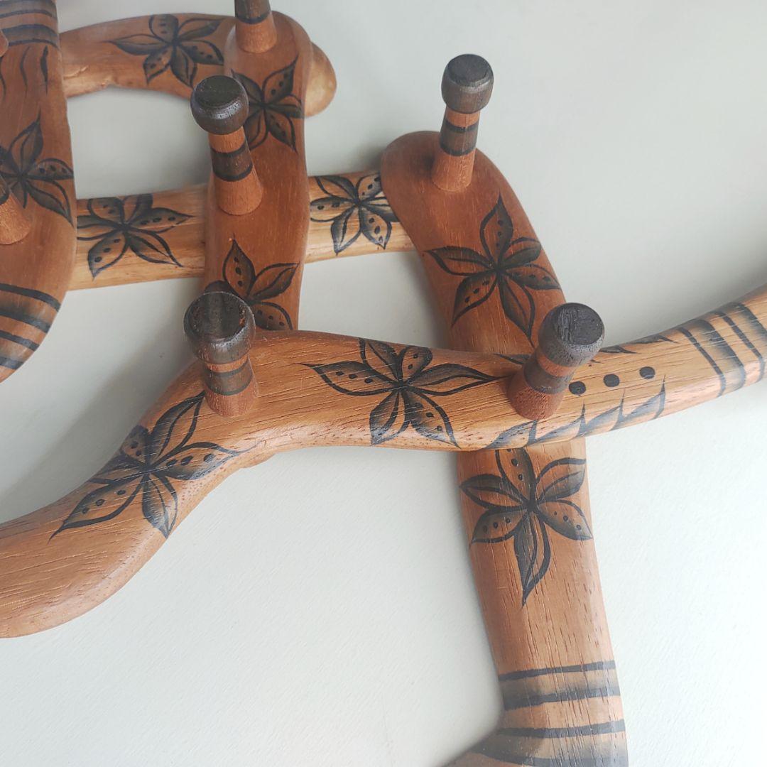 ネコの木製フック