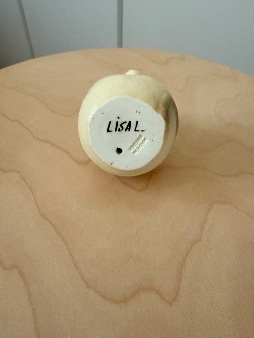 【美品】リサ・ラーソン 3匹のねずみ ホワイト 陶器 北欧 ねずみ オブジェ