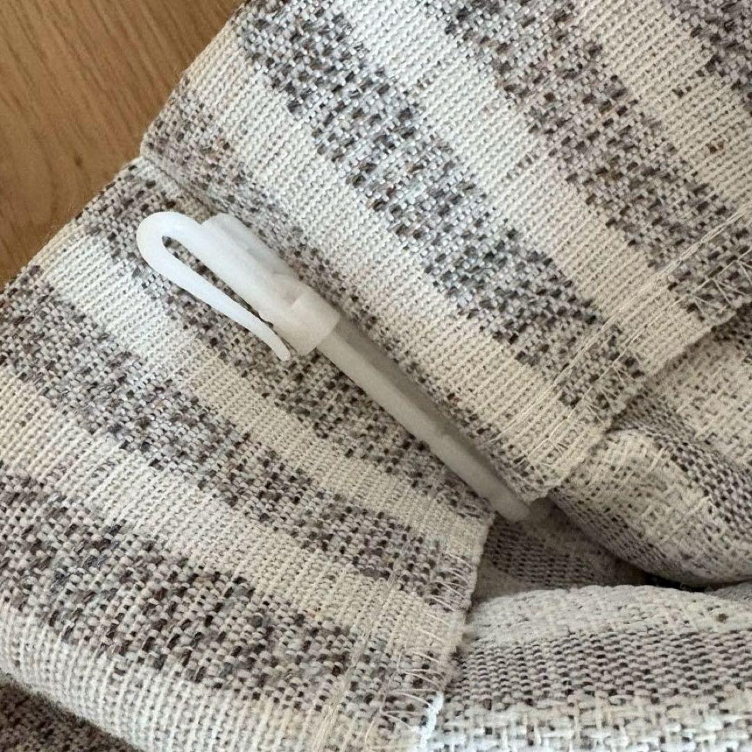 カーテン　びっくりカーテン　非遮光　グレー ジャガードカーテン 北欧