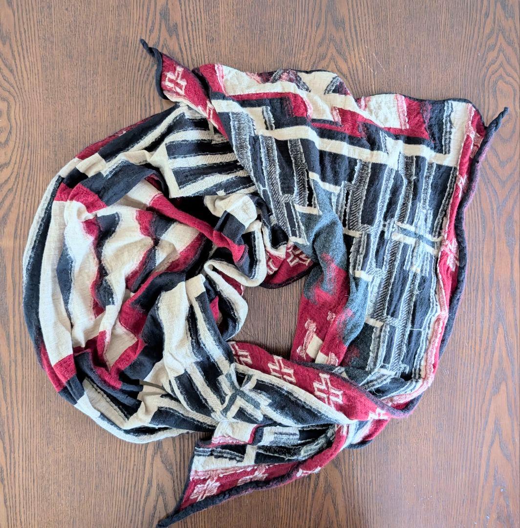 KAPITAL 縮絨ウール \"Alaska-Raven\" マフラー 美品