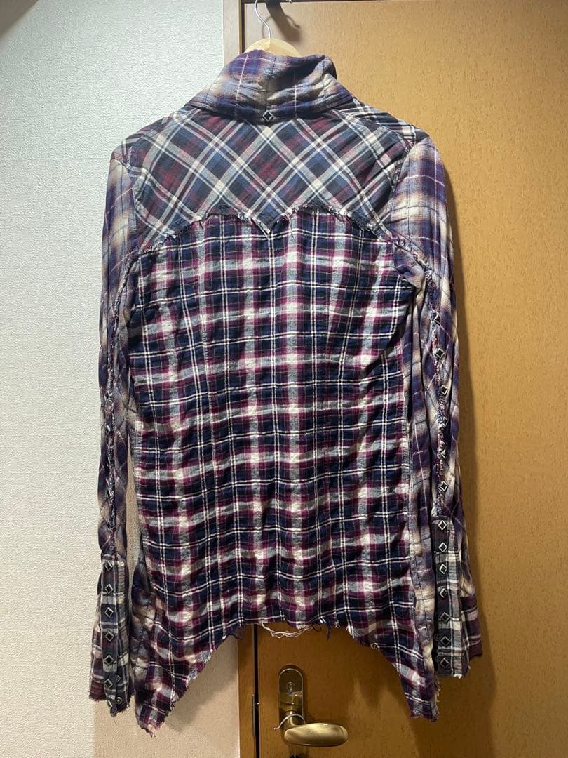 L.G.B. チェック ロング 長袖シャツ