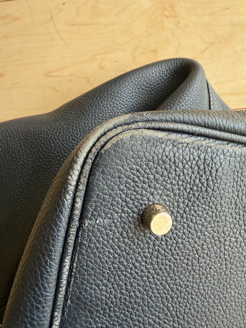 cisei レザートート　941 ネイビーシボ革