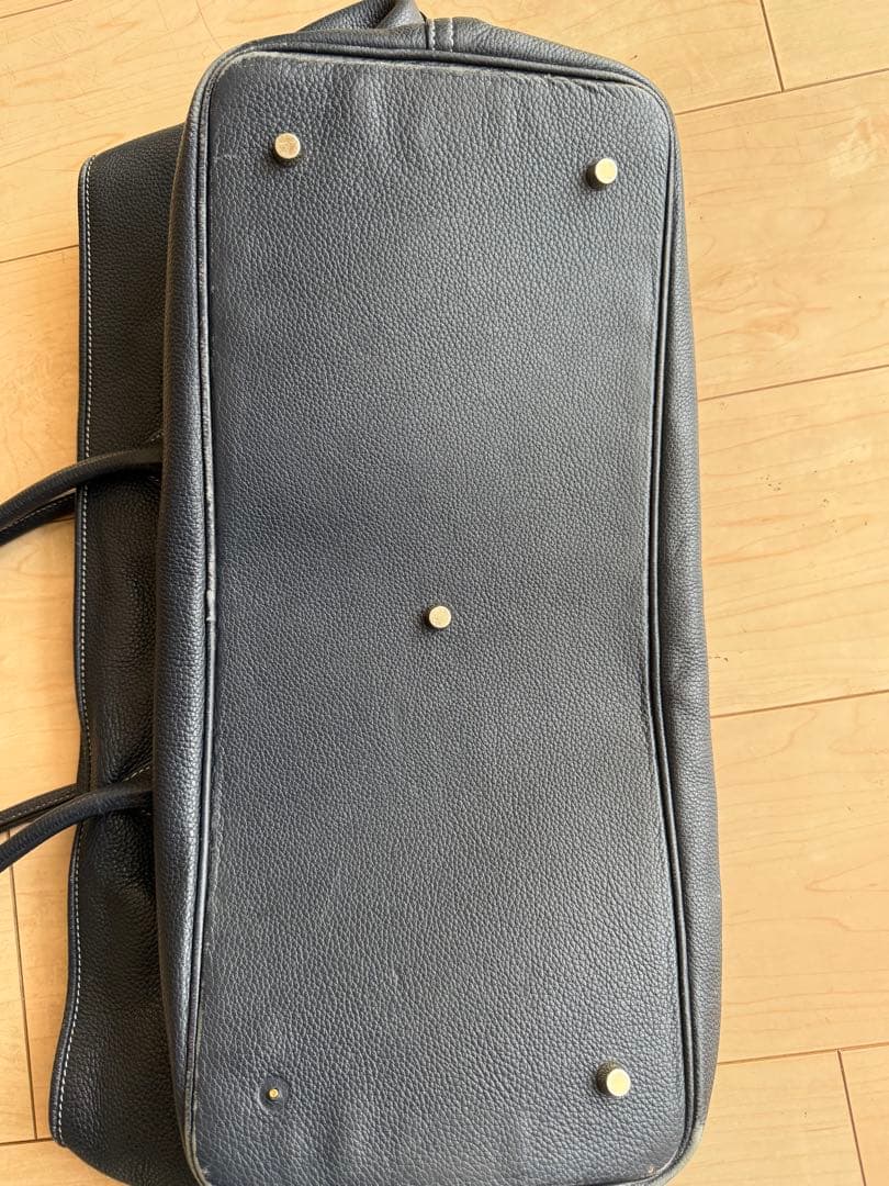 cisei レザートート　941 ネイビーシボ革