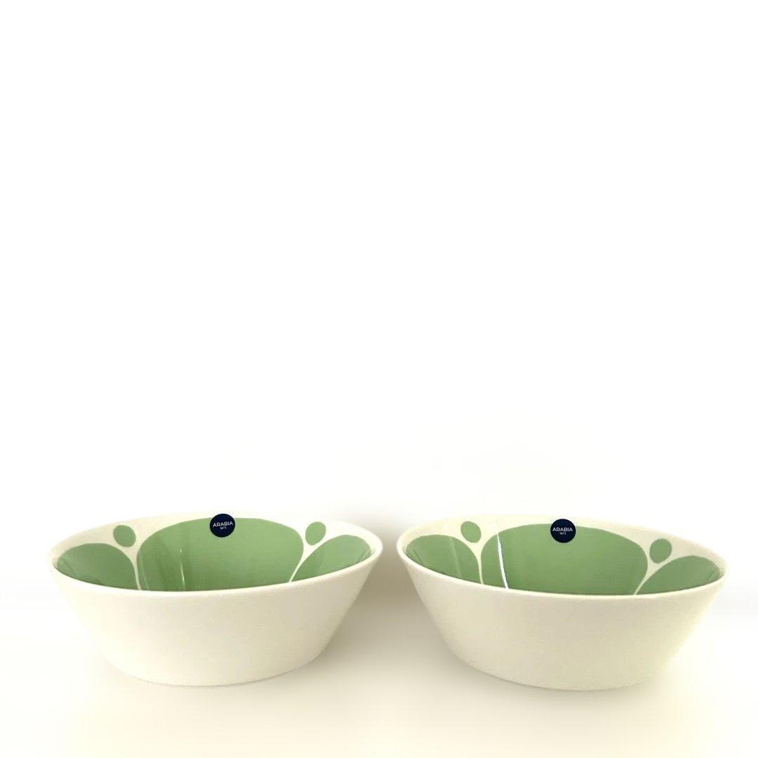 新品未使用品アラビアARABIA スンヌンタイ ボウル17cmライトグリーン限定