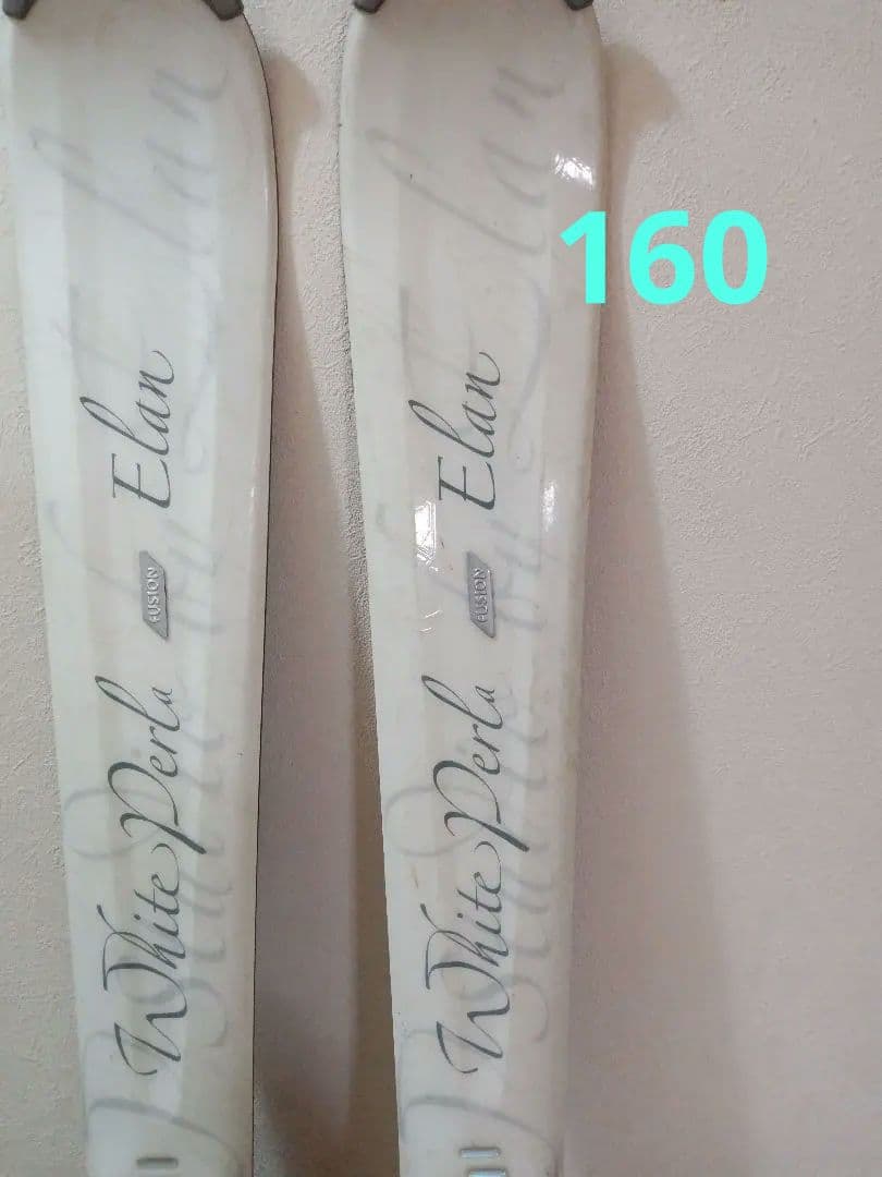 H*y様 Elanホワイトパール　スキービンディング付き160 ✿発送