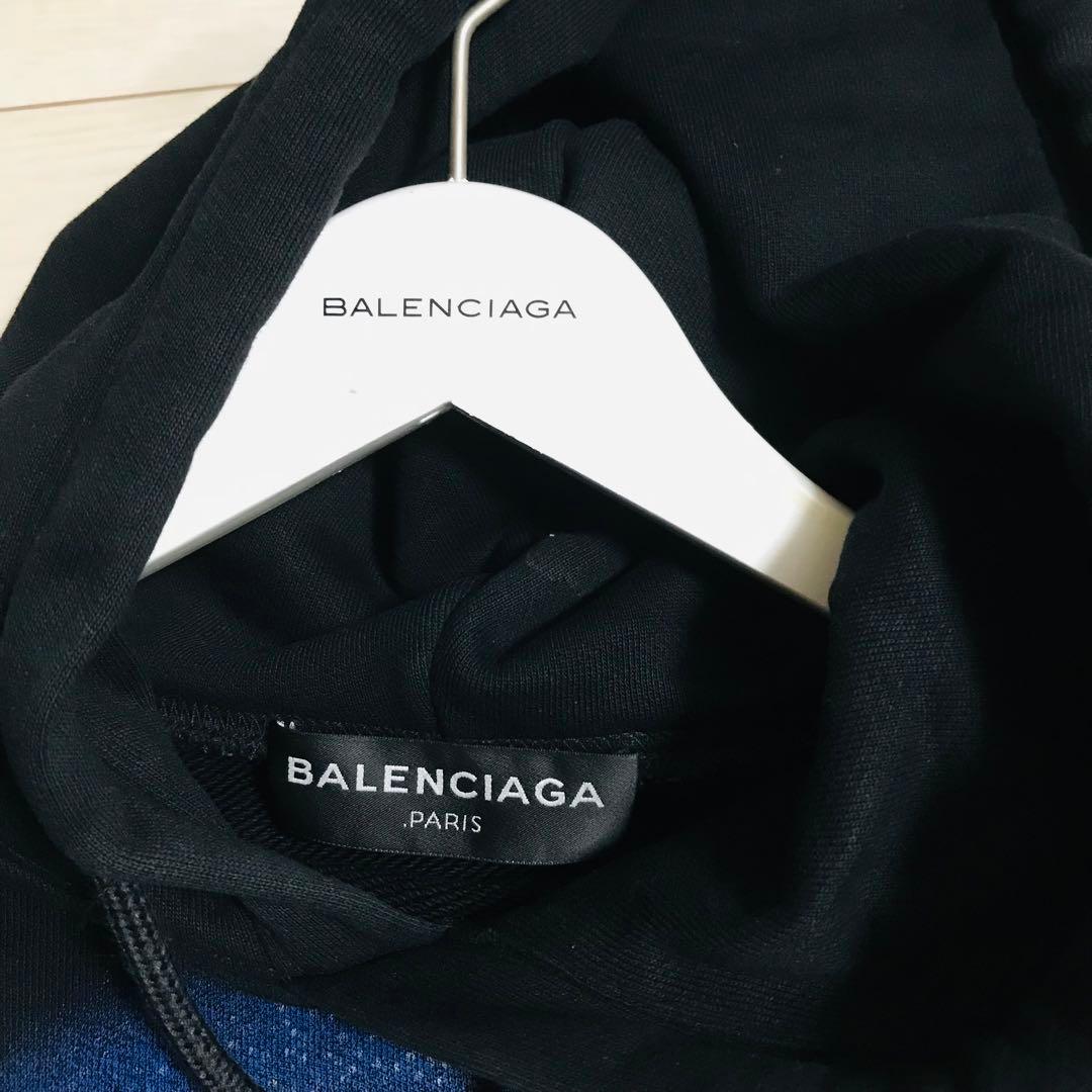 【国内正規品】17SS バレンシアガ PARIS 夜景 パーカー Mサイズ