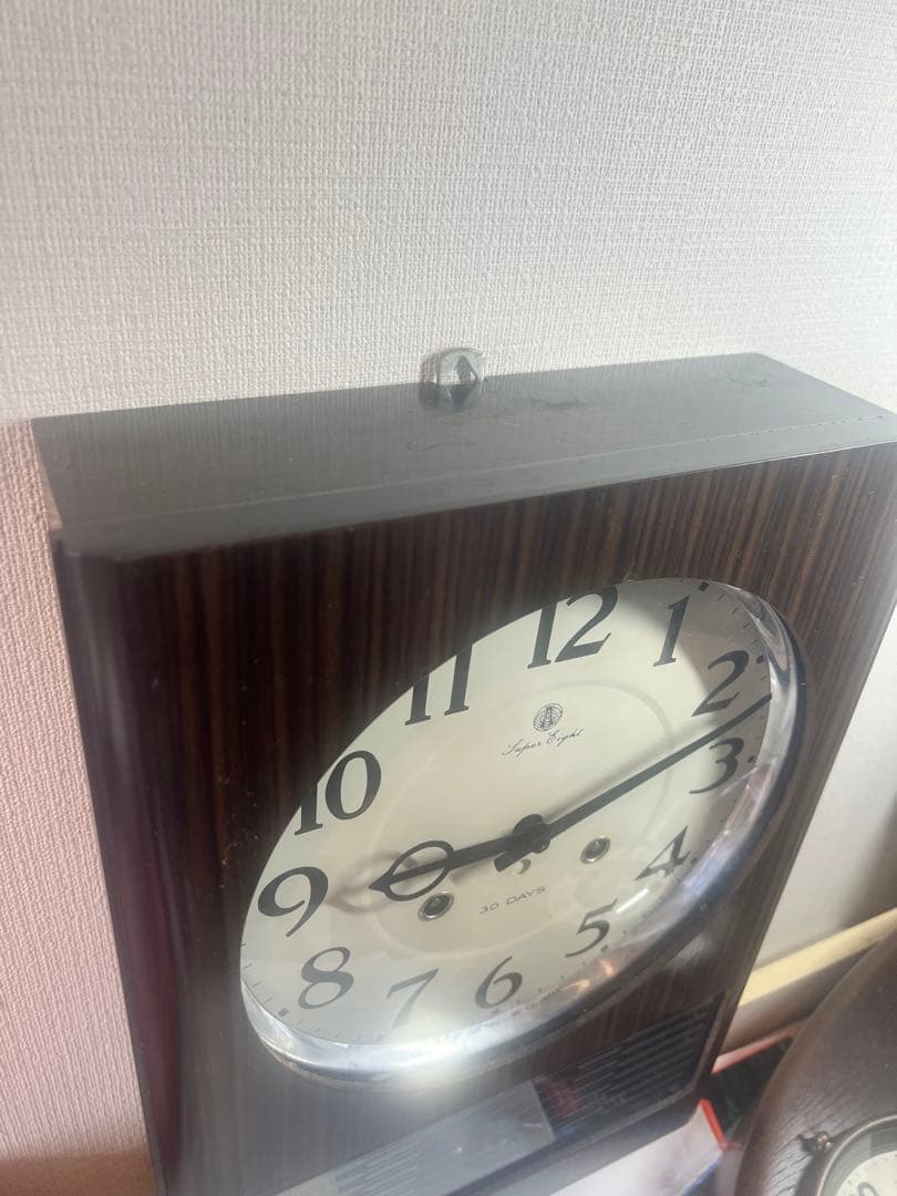 AICHI愛知30DAY振り子時計ゼンマイ掛け時計柱時計ボンボン時計昭和レトロ