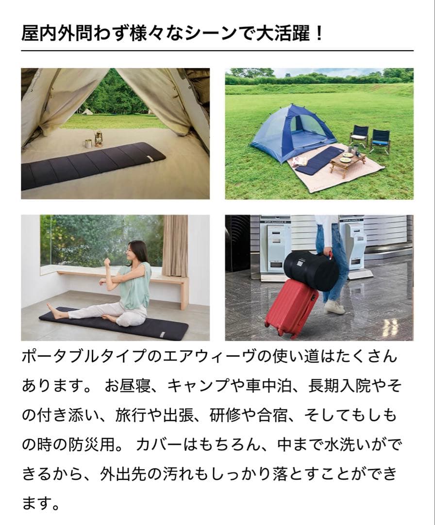 エアウィーヴ ポータブル mini airweave portable mini