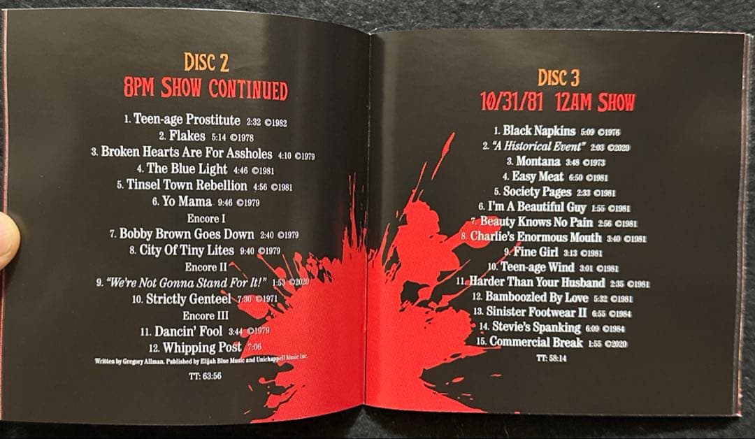 FRANK ZAPPA HALLOWEEN 81ライブ(マント&マスク付き)