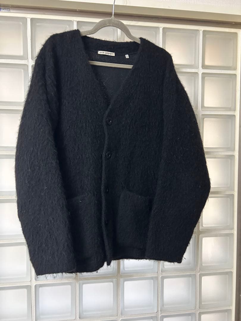 トップス OUR LEGACY CARDIGAN Black Mohair 50