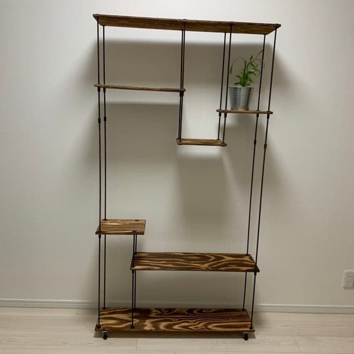 値下げしました　配送料¥12000込み　天然木アイアン　シェルフ　棚