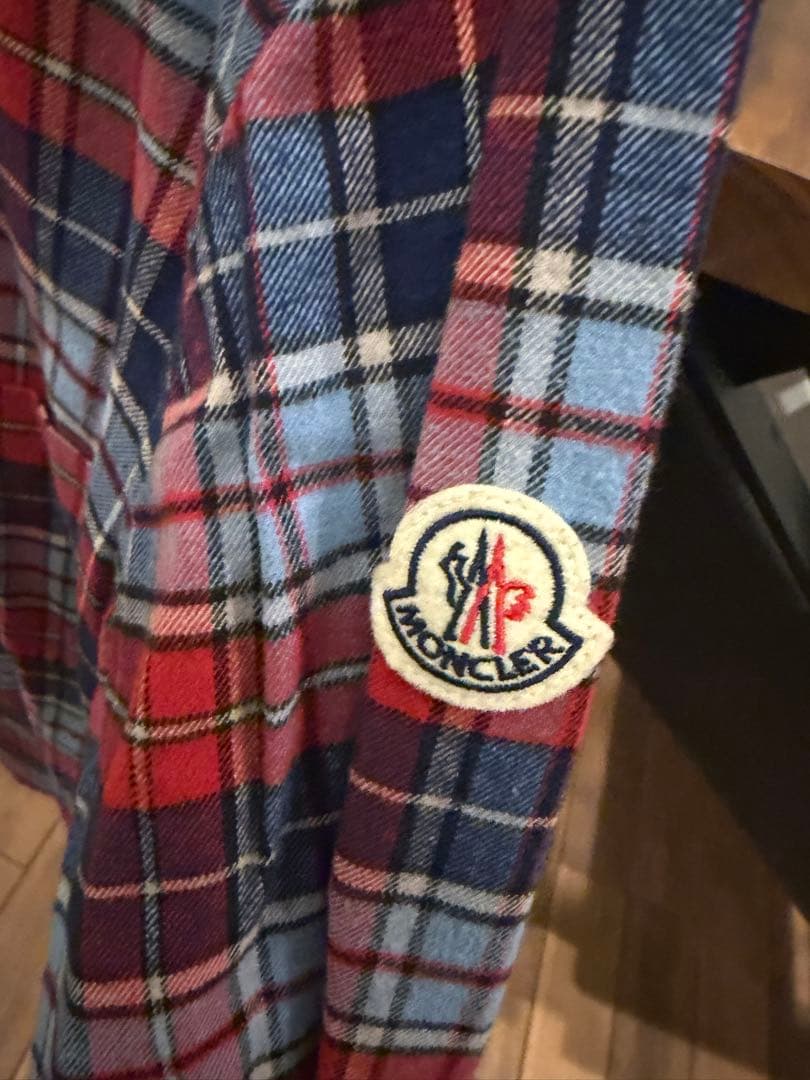 Moncler チェック柄 長袖シャツ L
