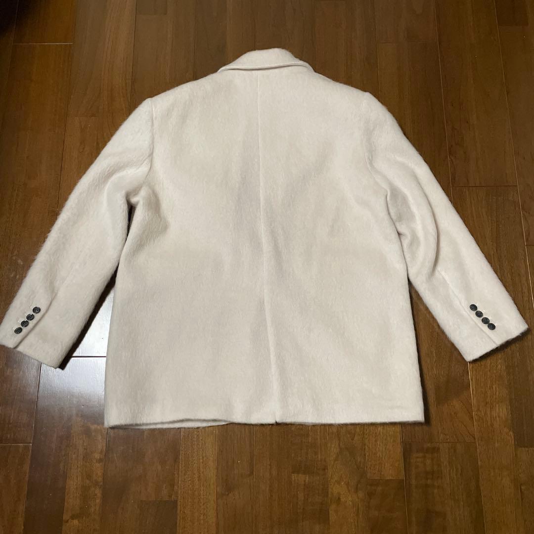 あき　ジョゼムーン　シャギージャケットコート　ホワイト　38