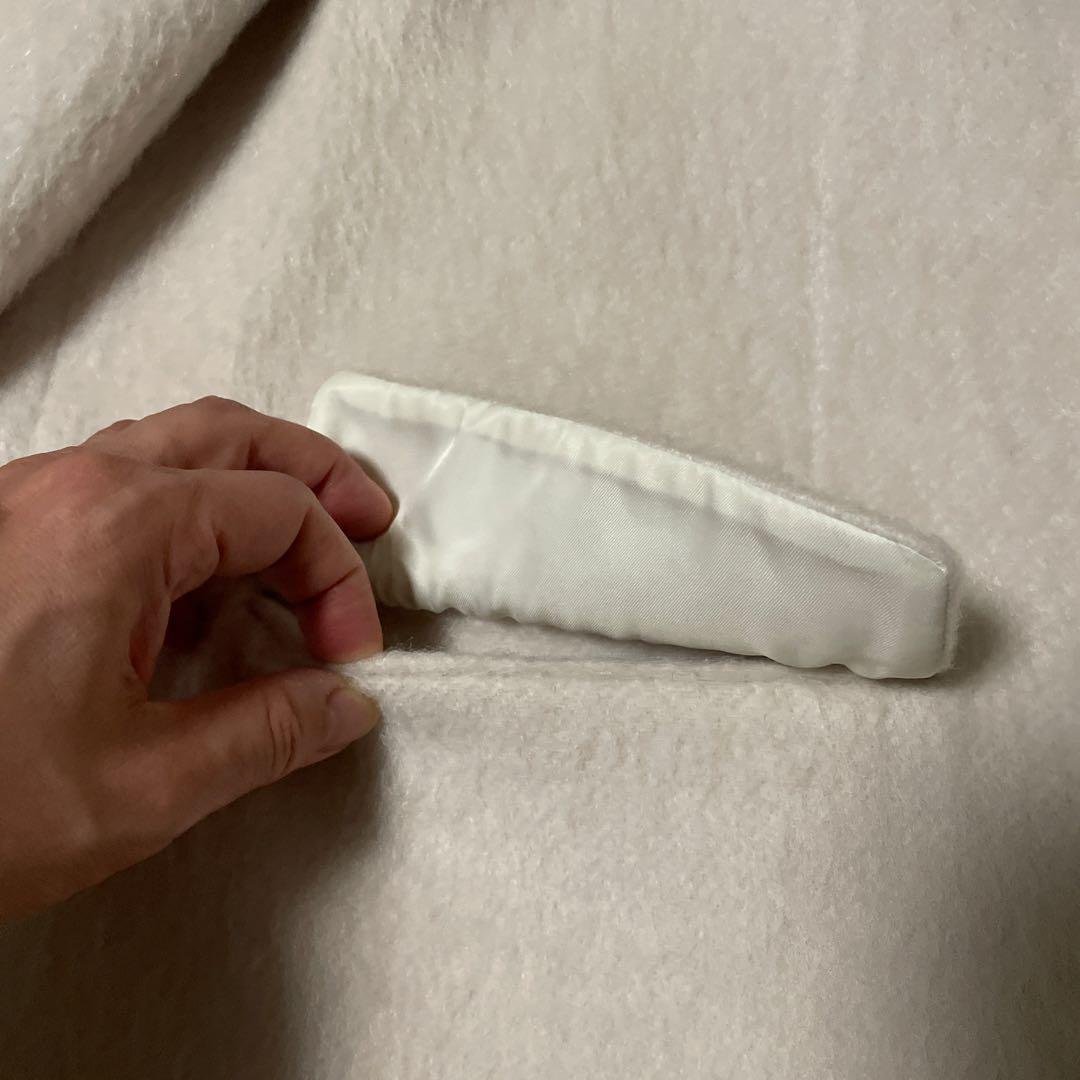 あき　ジョゼムーン　シャギージャケットコート　ホワイト　38