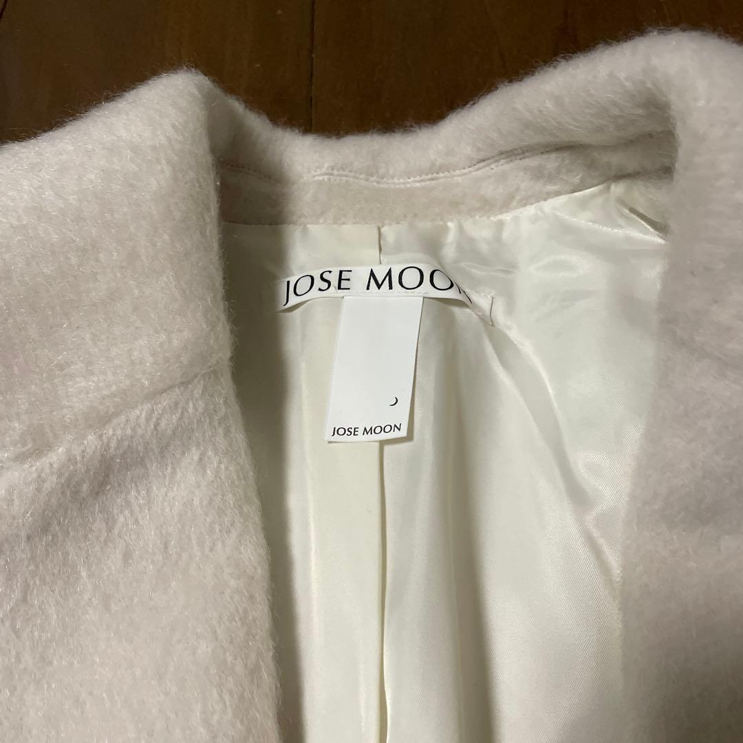 あき　ジョゼムーン　シャギージャケットコート　ホワイト　38