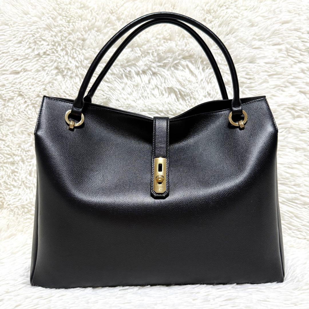 濱野皮革工藝 グレース ディライト トート バッグ ブラック HAMANO