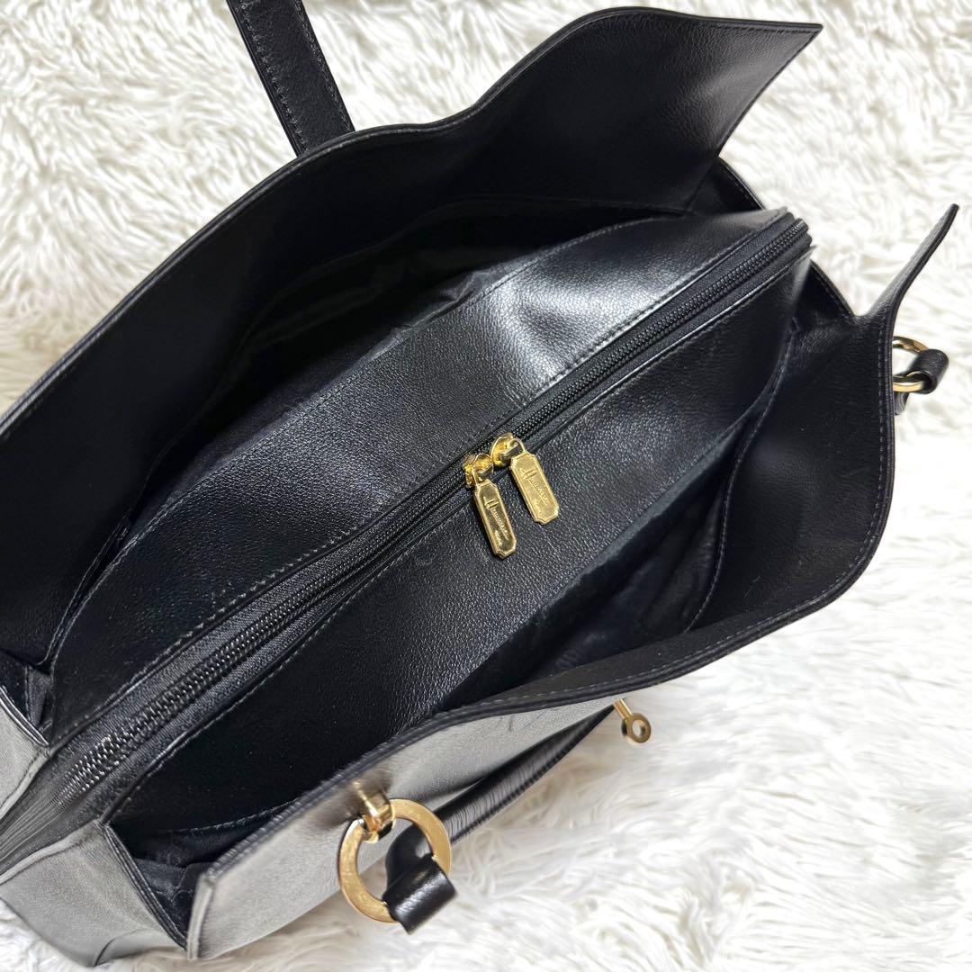 濱野皮革工藝 グレース ディライト トート バッグ ブラック HAMANO