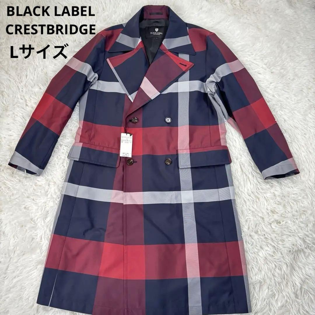ブラックレーベルクレストブリッジ✨新品未使用 チェック柄トレンチコート Lサイズ