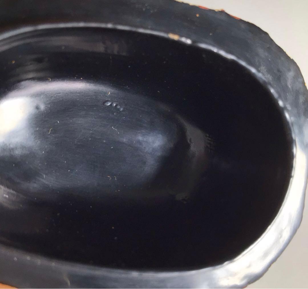 Ｒ６９１　香合　『中川正斉作』『乾漆』『筍香合』　共箱　茶道具　木工芸