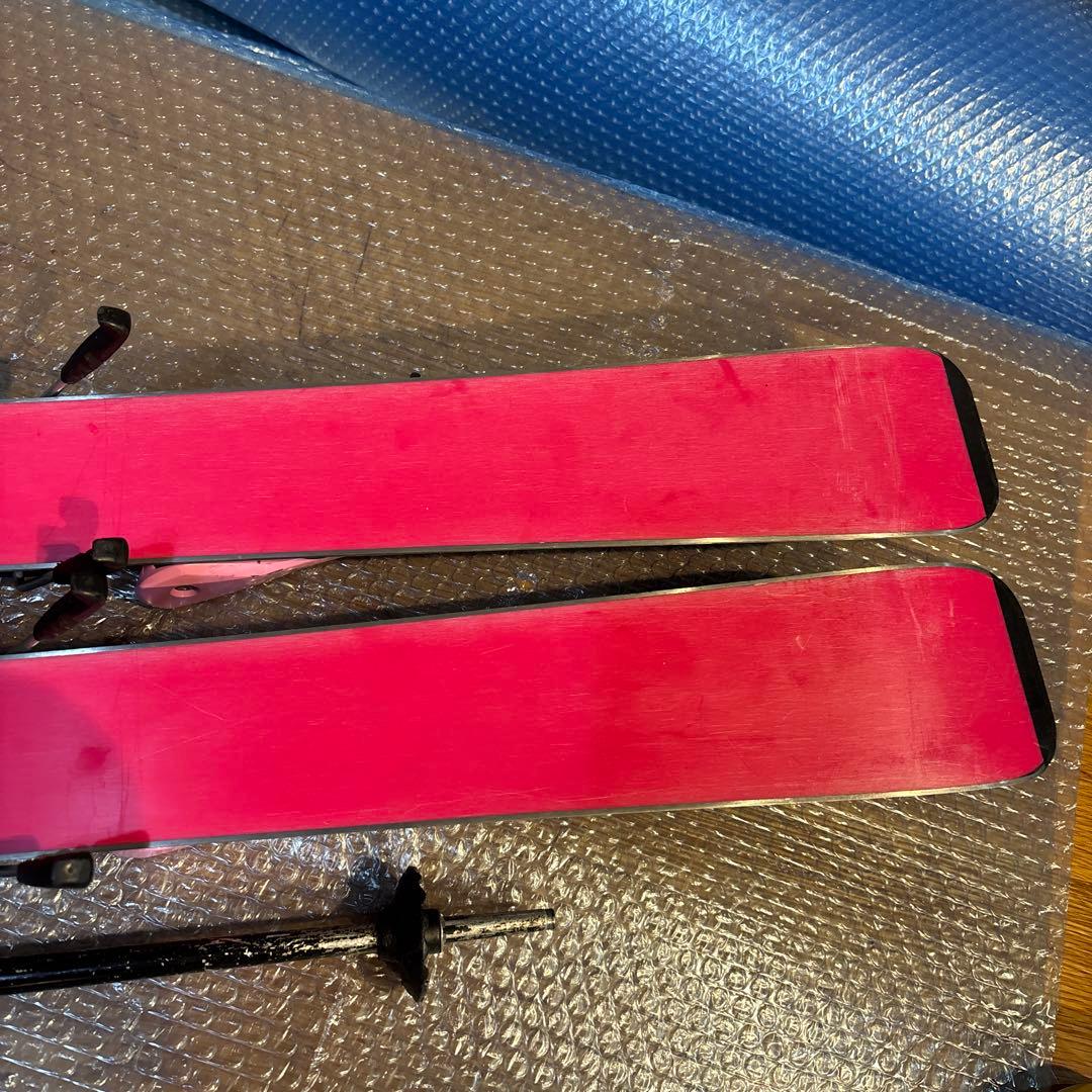 女の子　ジュニアスキーセット　ピュアコンシャス 110cm20cm ストック付