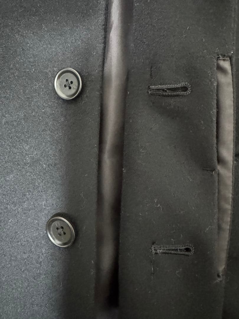 ポールスミス チェスターコート ロング丈 裏デザイン柄 ブラック