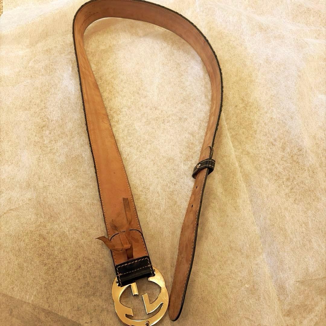 【りょま】GUCCI グッチ ベルト インターロッキング GGスプリーム