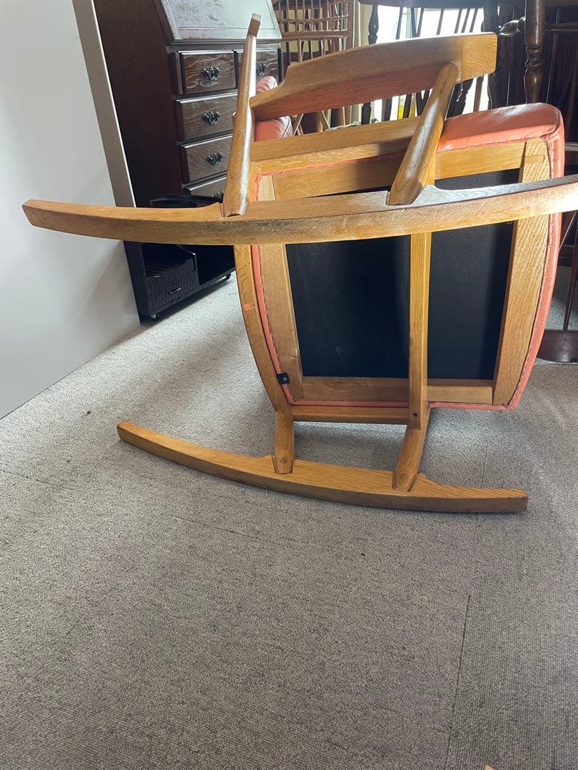 廃盤革　リキロッカー conde house カンディハウス ロッキングチェア