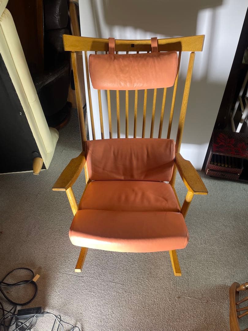 廃盤革　リキロッカー conde house カンディハウス ロッキングチェア