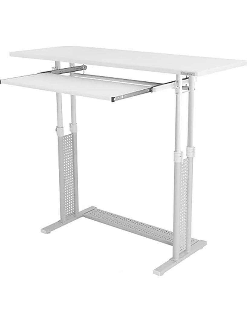 Bauhutte （バウヒュッテ） 手動昇降式 スタンディングデスク ホワイト