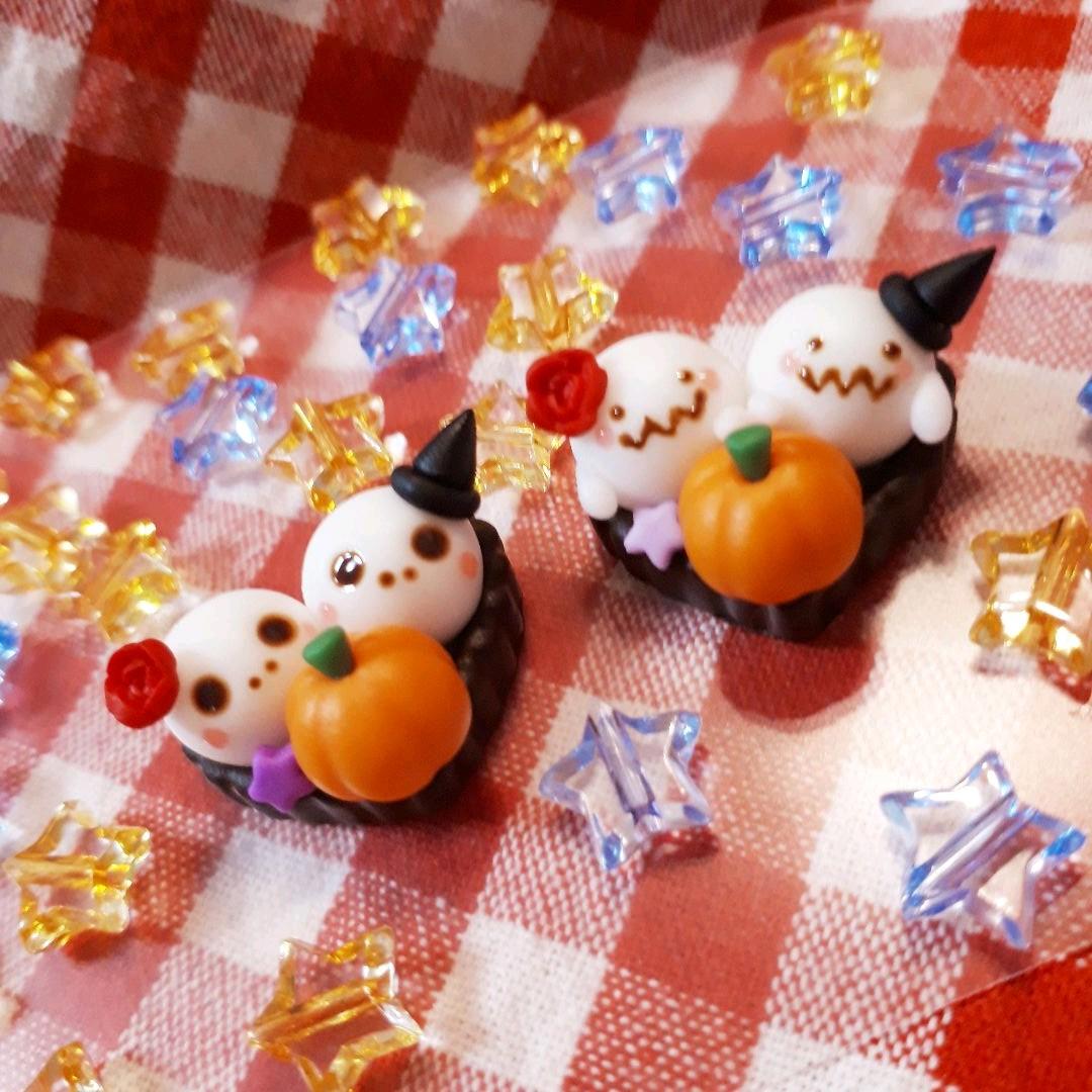 仲良しドクロ♡ハートタルト☆ハロウィン