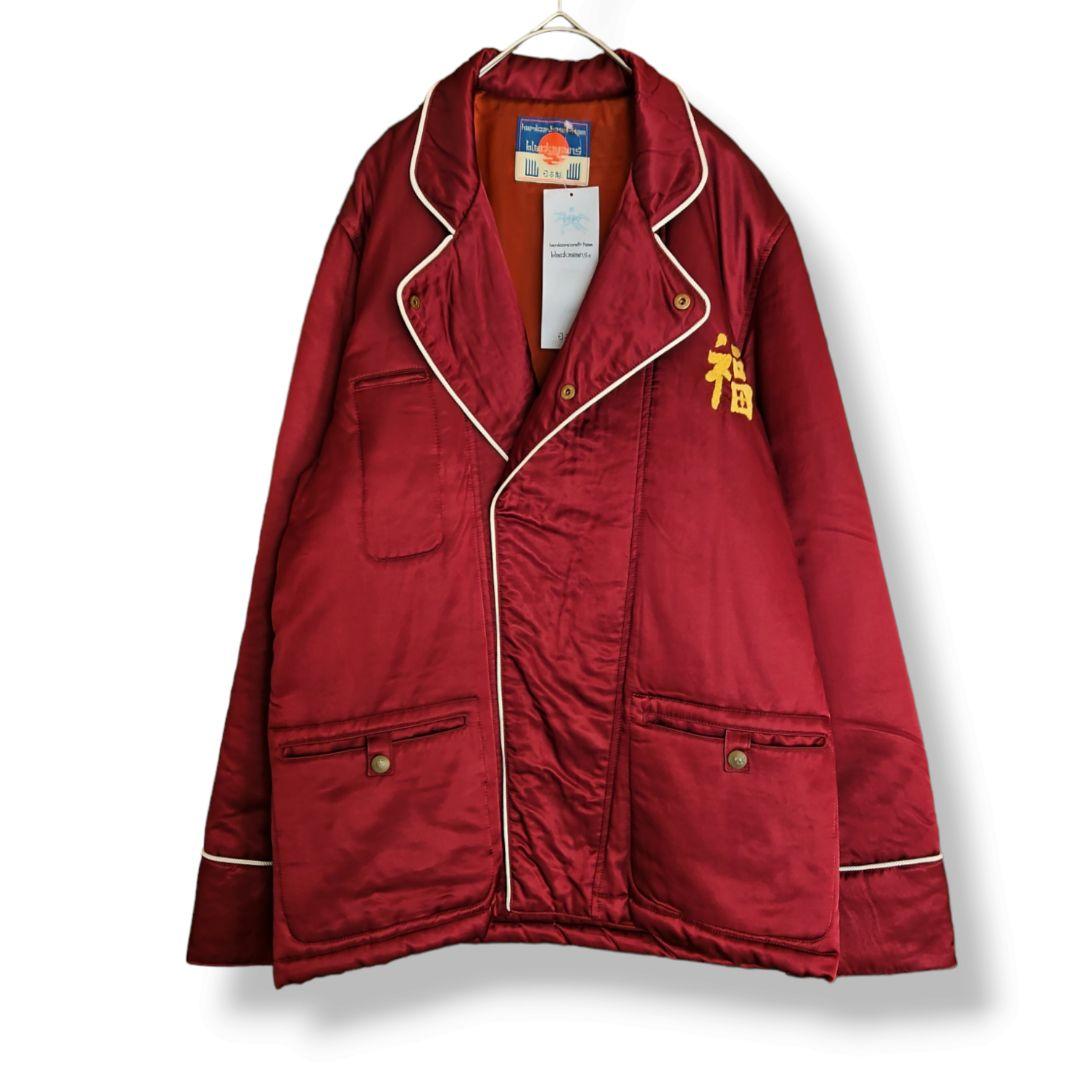 【未使用】ブラックミーンズ サテン パディングジャケット ベトジャン スカジャン