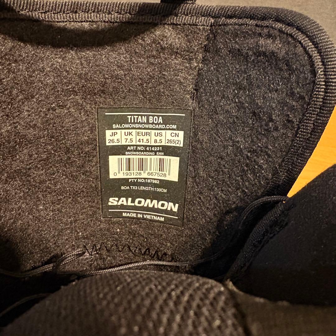 スノーボード salomon TITAN BOA 26.5