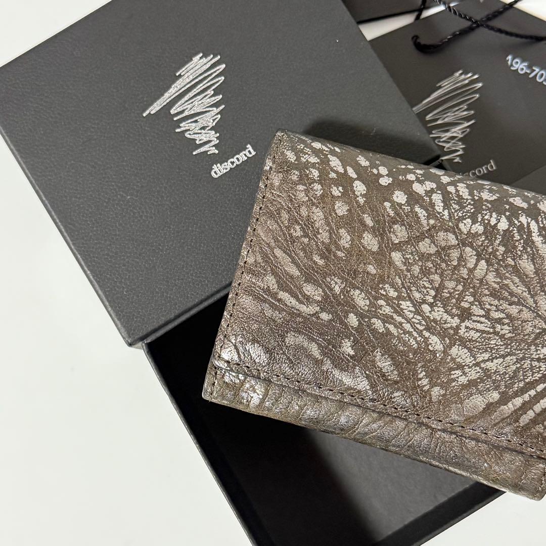 ⭐️未使用品⭐️　ディスコードヨウジヤマモト　三つ折り財布　ユニセックス　レザー