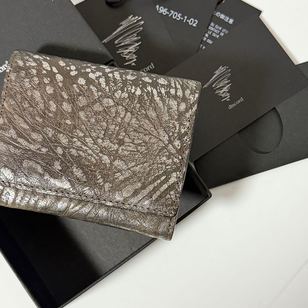 ⭐️未使用品⭐️　ディスコードヨウジヤマモト　三つ折り財布　ユニセックス　レザー