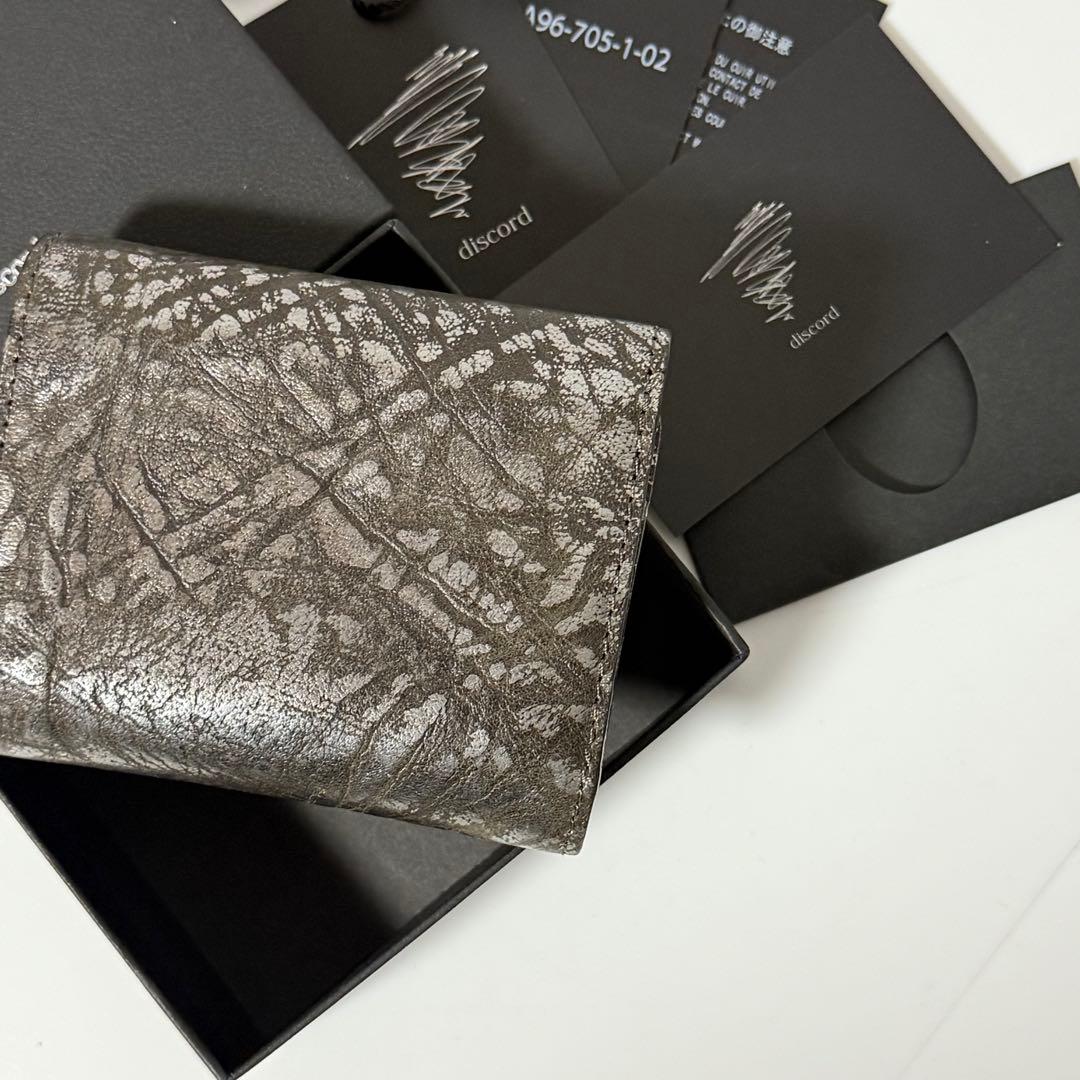 ⭐️未使用品⭐️　ディスコードヨウジヤマモト　三つ折り財布　ユニセックス　レザー