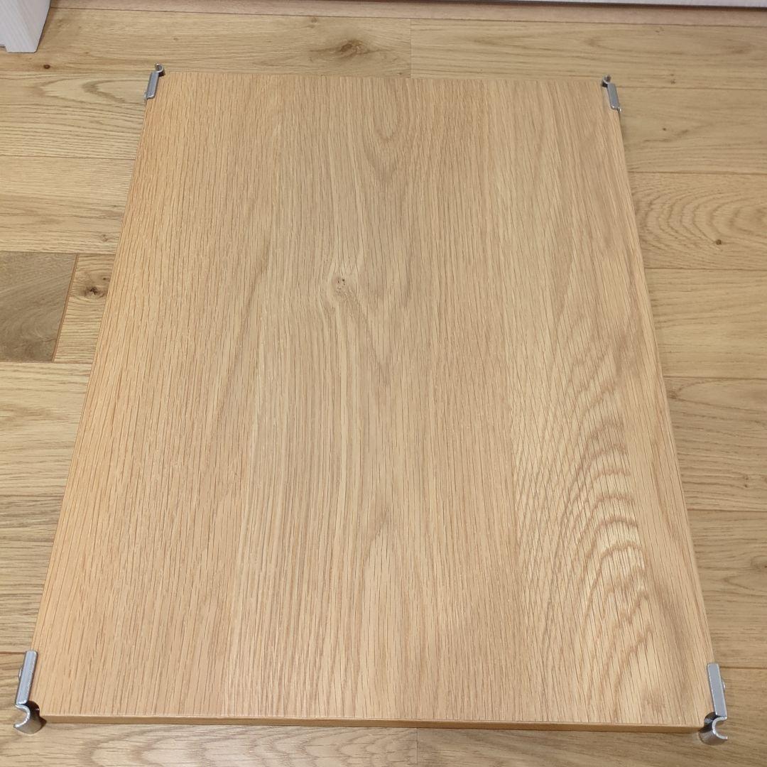 無印良品 ステンレスユニットシェルフ オーク材棚 大 5枚セット