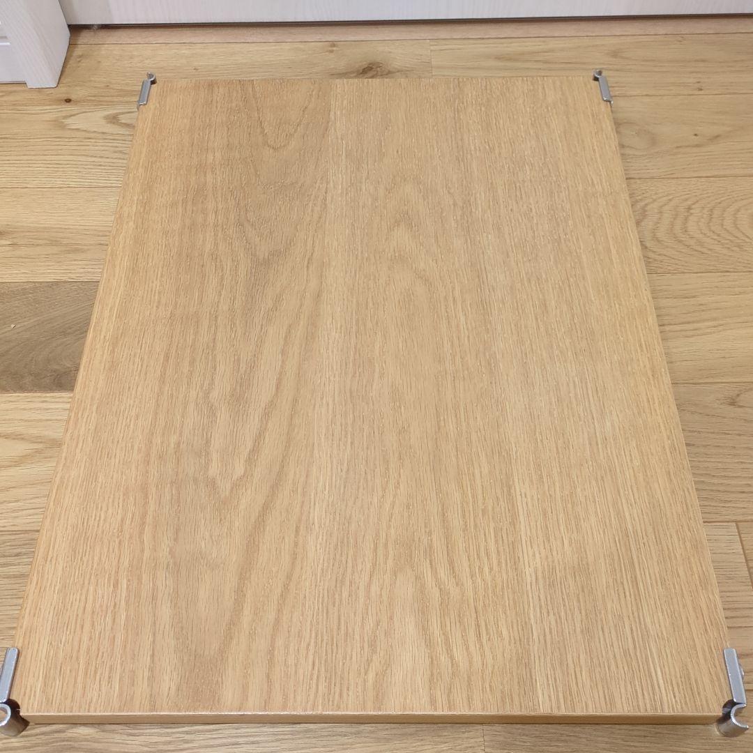 無印良品 ステンレスユニットシェルフ オーク材棚 大 5枚セット