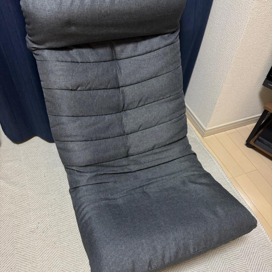 【新品】ニトリ　 リクライニング　回転座椅子　グレー