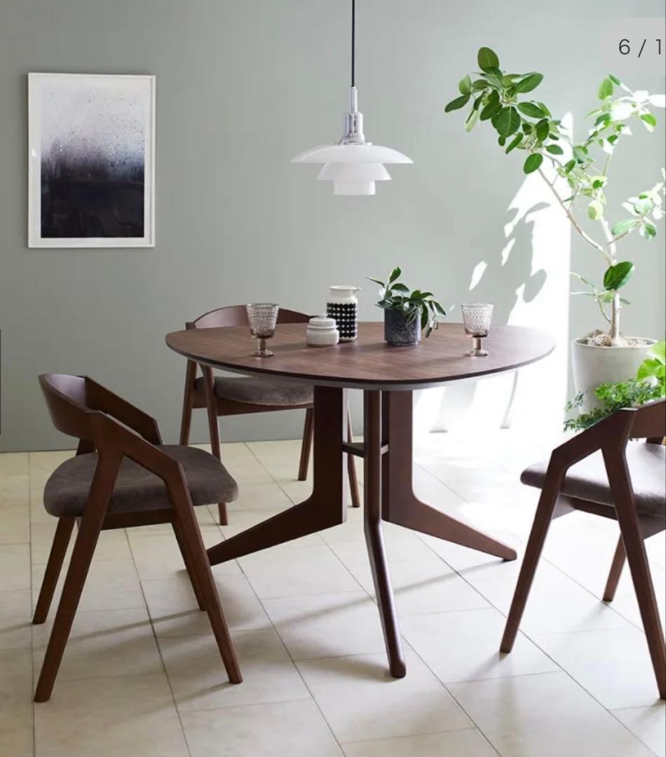 【送料無料／美品】561 PICKテーブル ウォールナット（ブラウン）