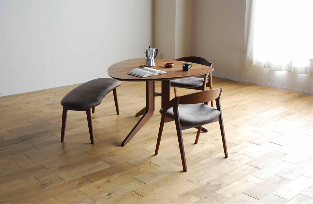 【送料無料／美品】561 PICKテーブル ウォールナット（ブラウン）