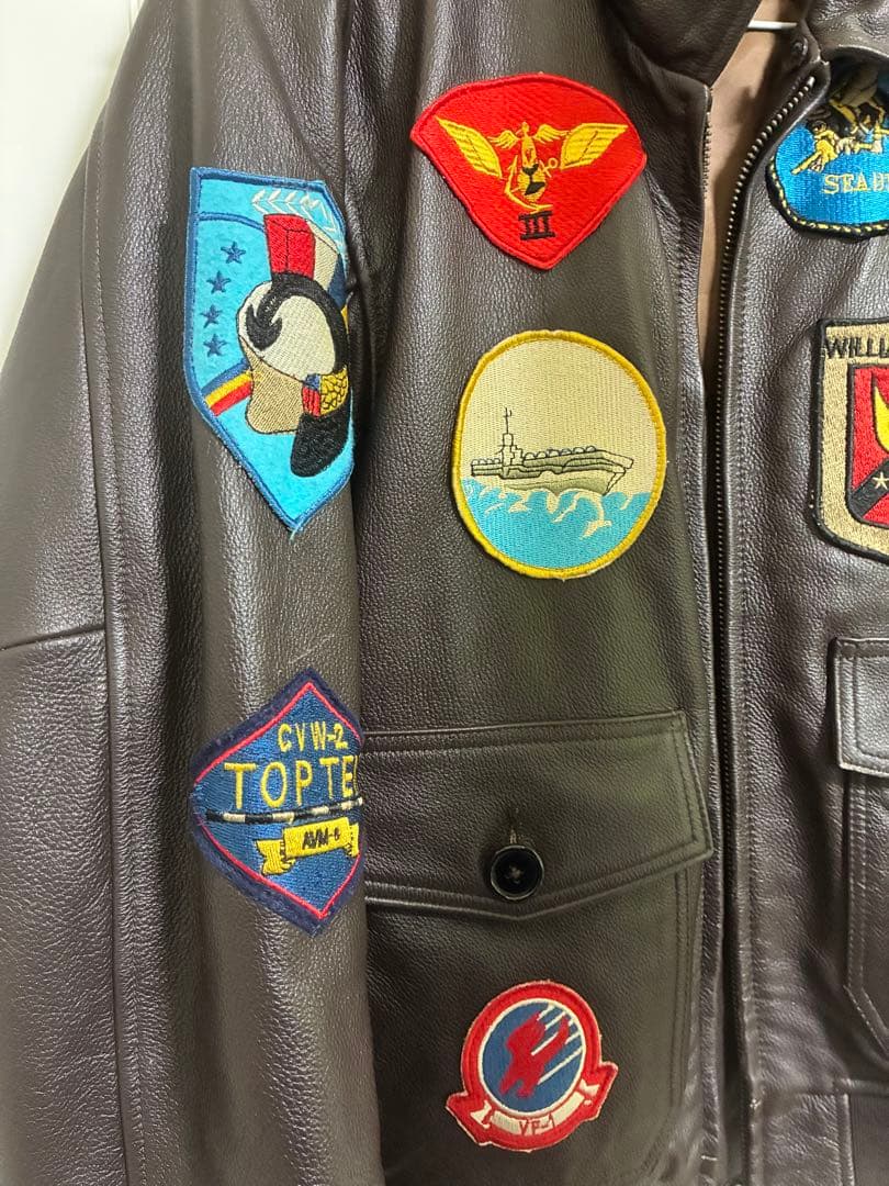 トップガン レザージャケット Bo Mike Ronny M